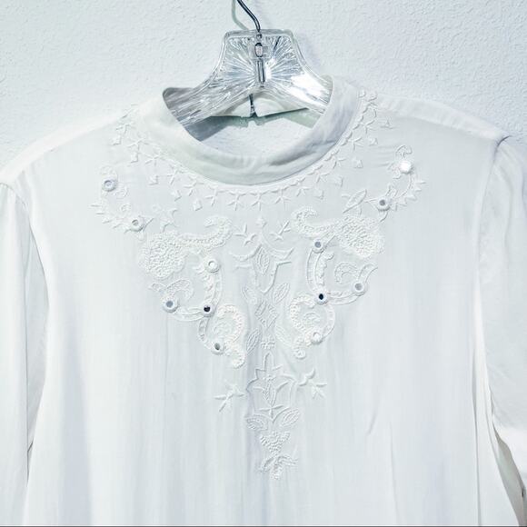 The Jetset Diaries Ivory Marrakesh Open Back Top M - Picture 4 of 9